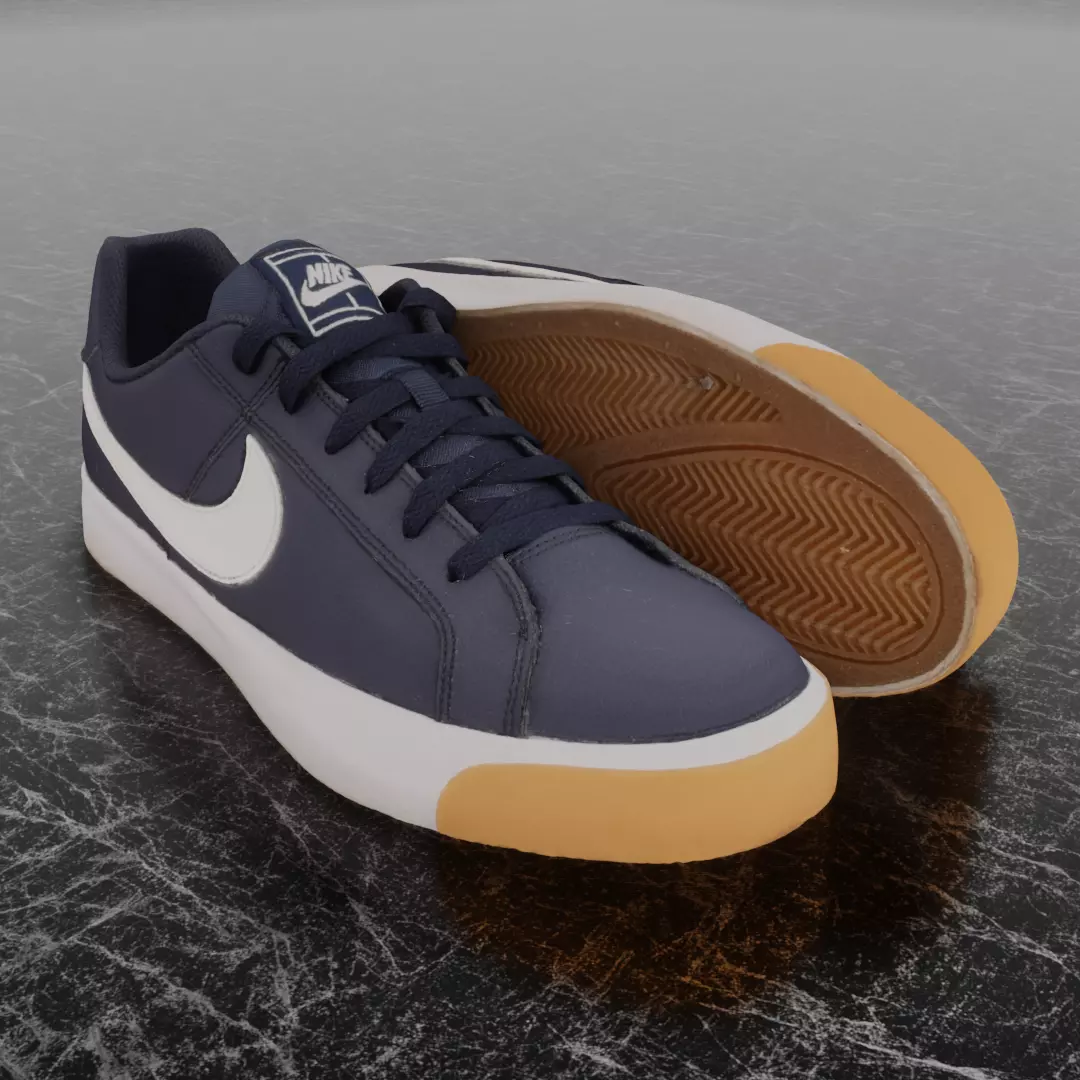 NIKE COURT LEGACY 3D SHOES 3D model_0