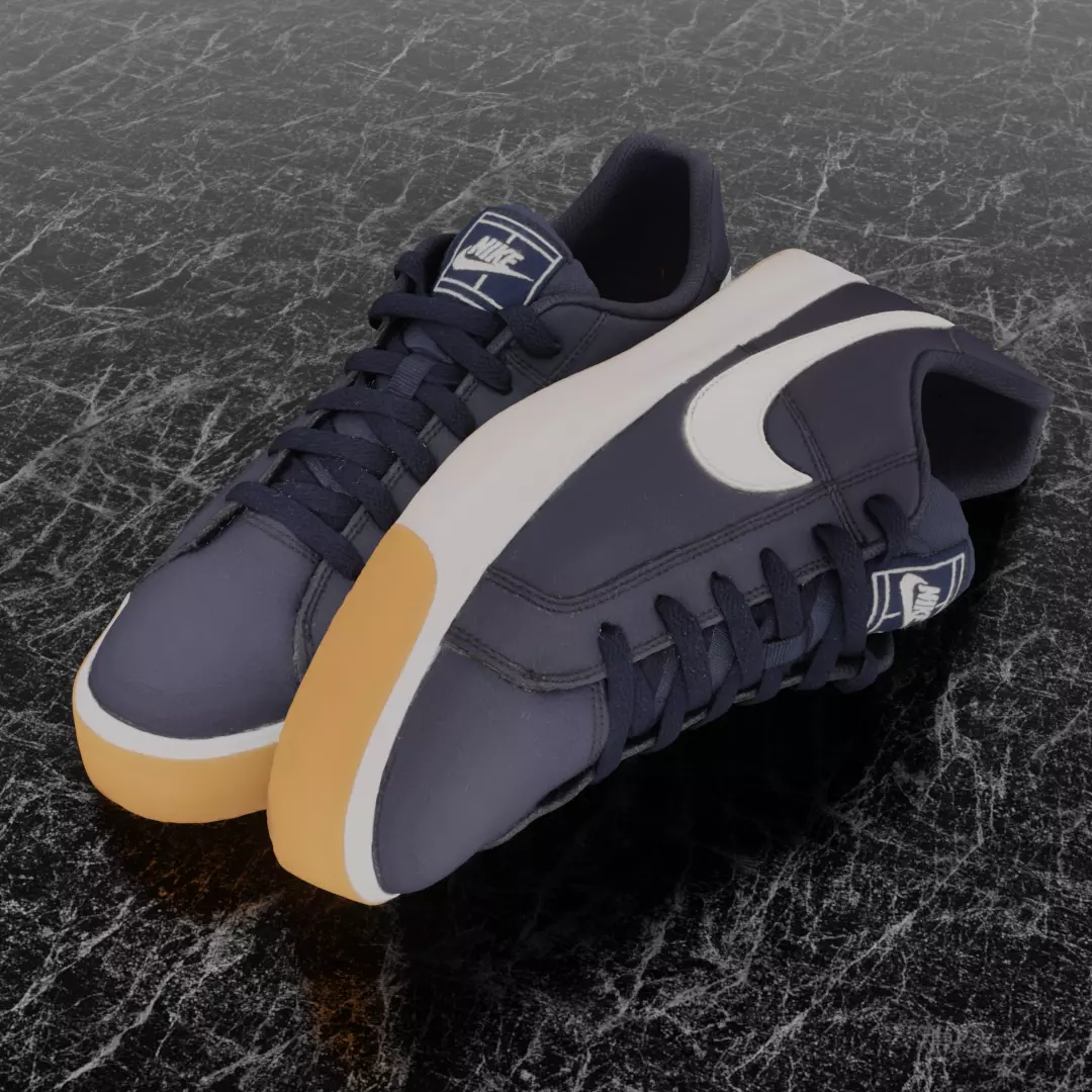 NIKE COURT LEGACY 3D SHOES 3D model_1