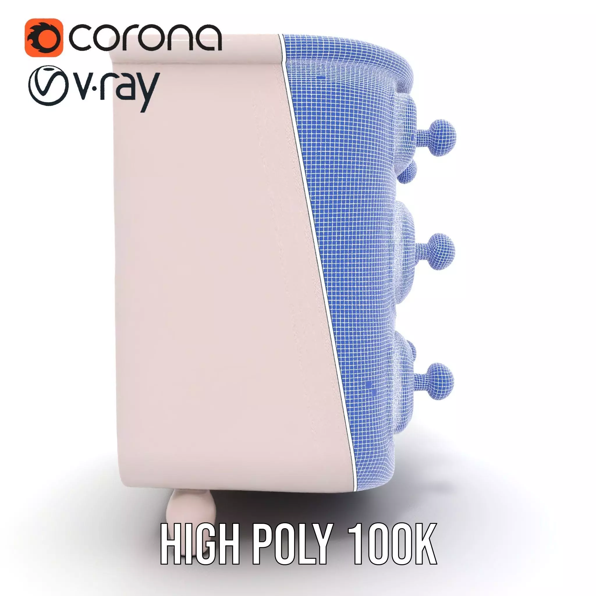 Colorful Dresser Drawer Model Pack Low-poly 3D model_35