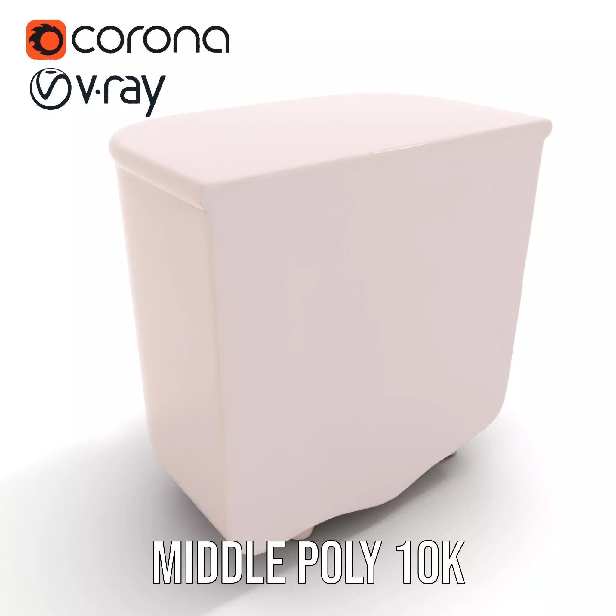 Colorful Dresser Drawer Model Pack Low-poly 3D model_7