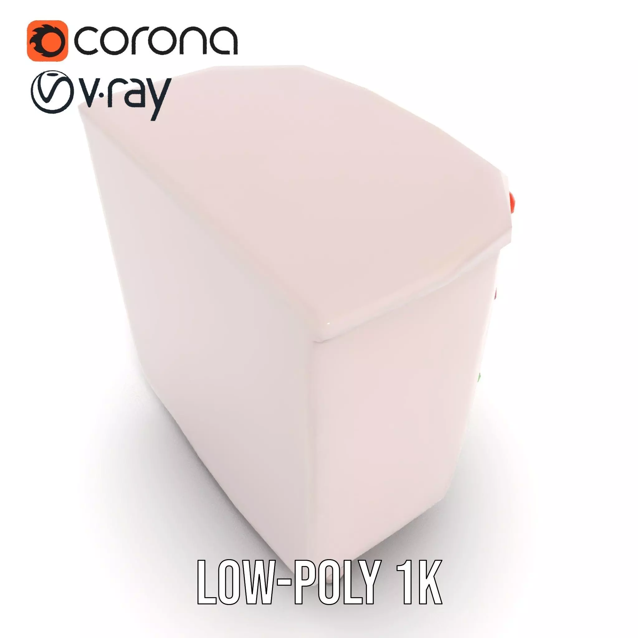 Colorful Dresser Drawer Model Pack Low-poly 3D model_8