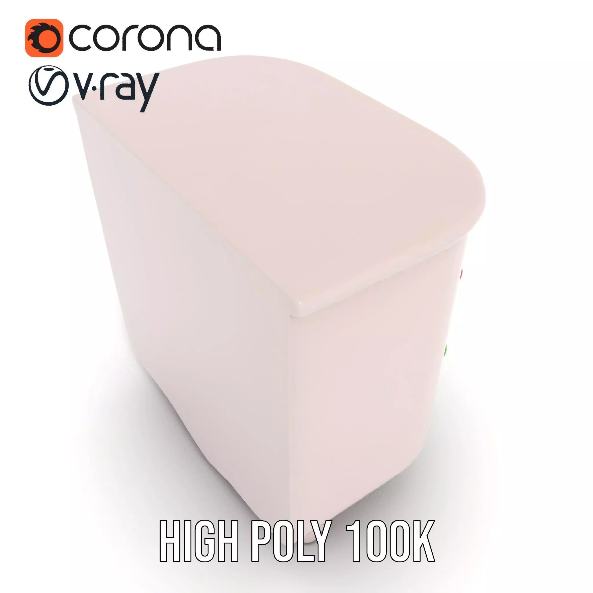 Colorful Dresser Drawer Model Pack Low-poly 3D model_16