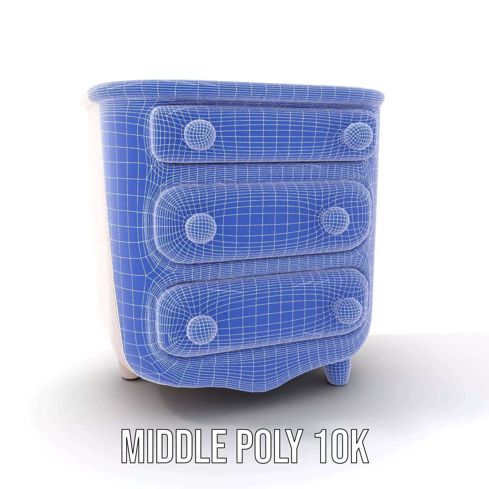 Colorful Dresser Drawer Model Pack Low-poly 3D model_19