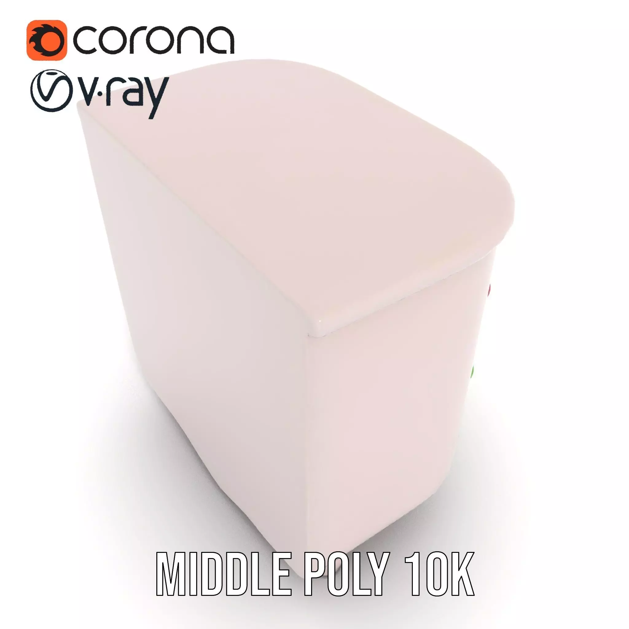 Colorful Dresser Drawer Model Pack Low-poly 3D model_6