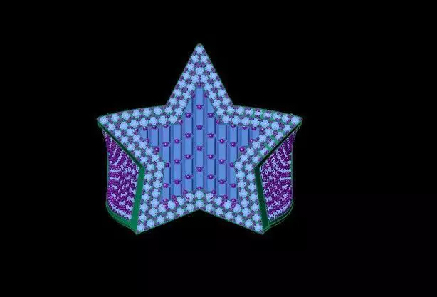 Star Ring Daimond  3D print model_2
