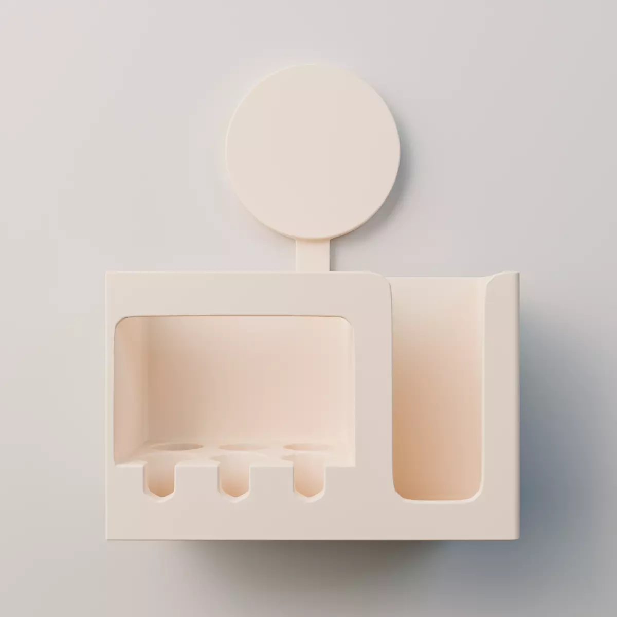 Wall-Mounted Toothbrush 3D print model_3
