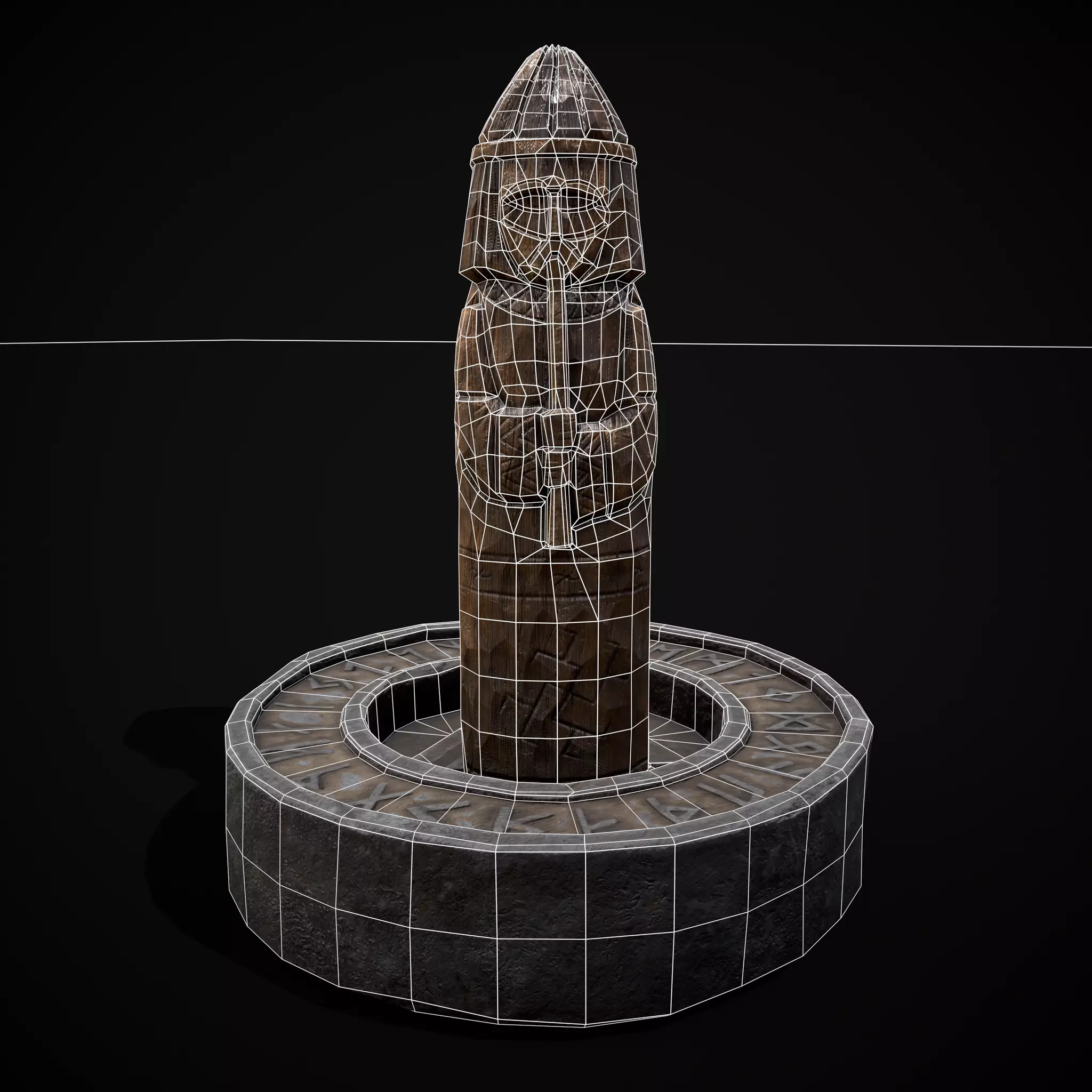 Slavic Gods Figurines Set Low-poly 3D model_19