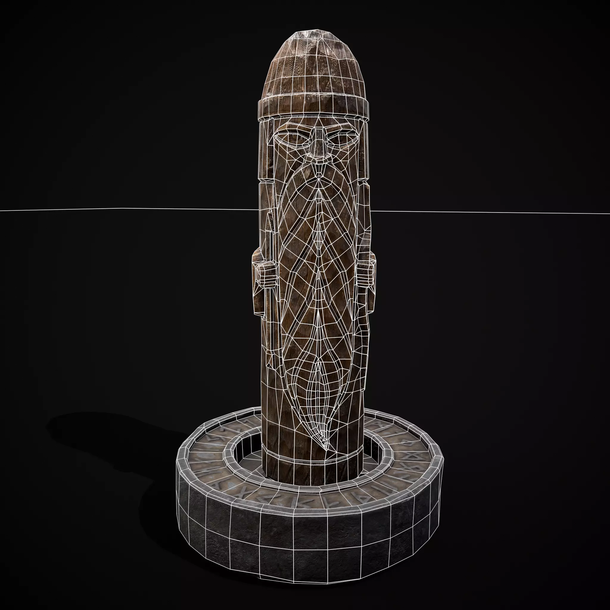 Slavic Gods Figurines Set Low-poly 3D model_21