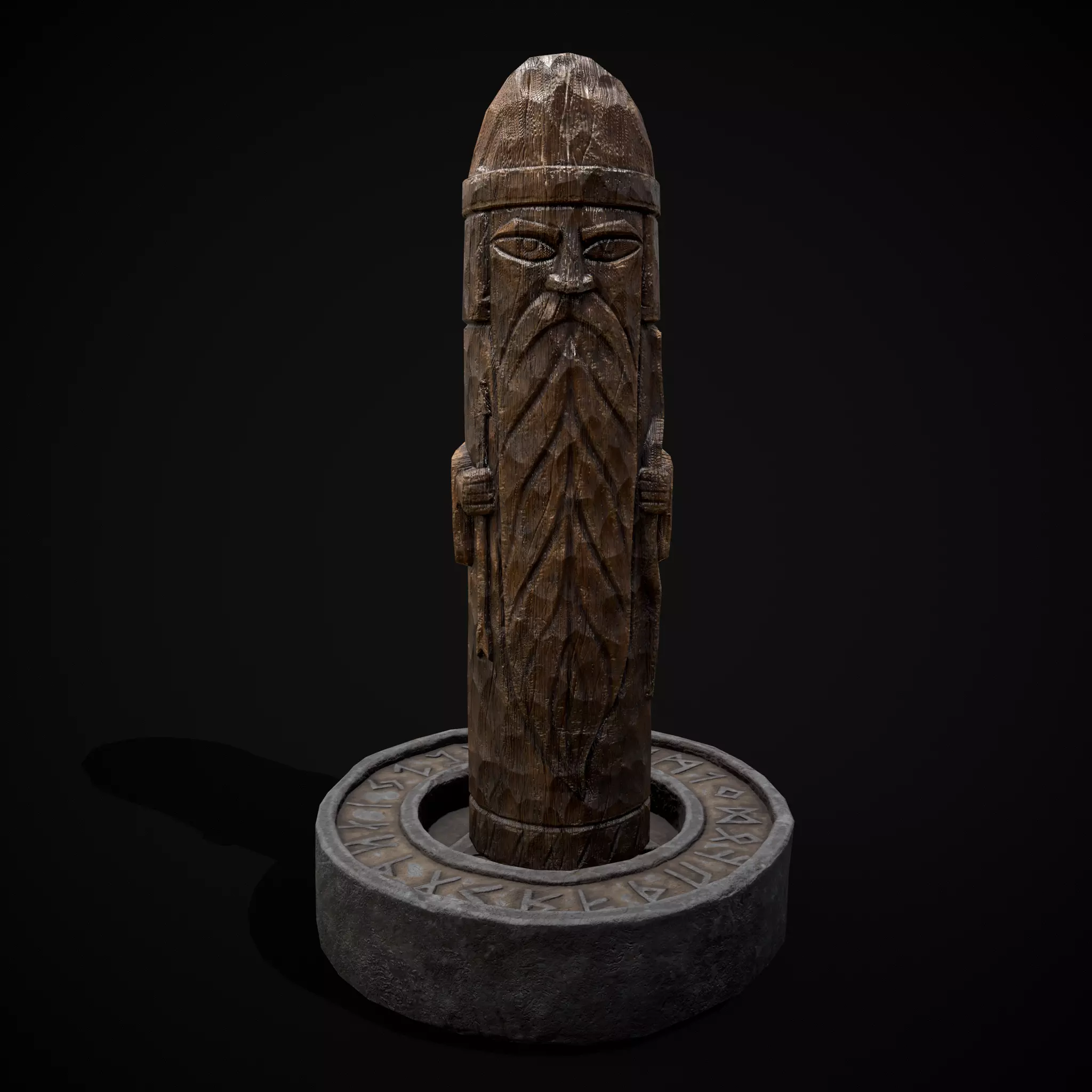 Slavic Gods Figurines Set Low-poly 3D model_20