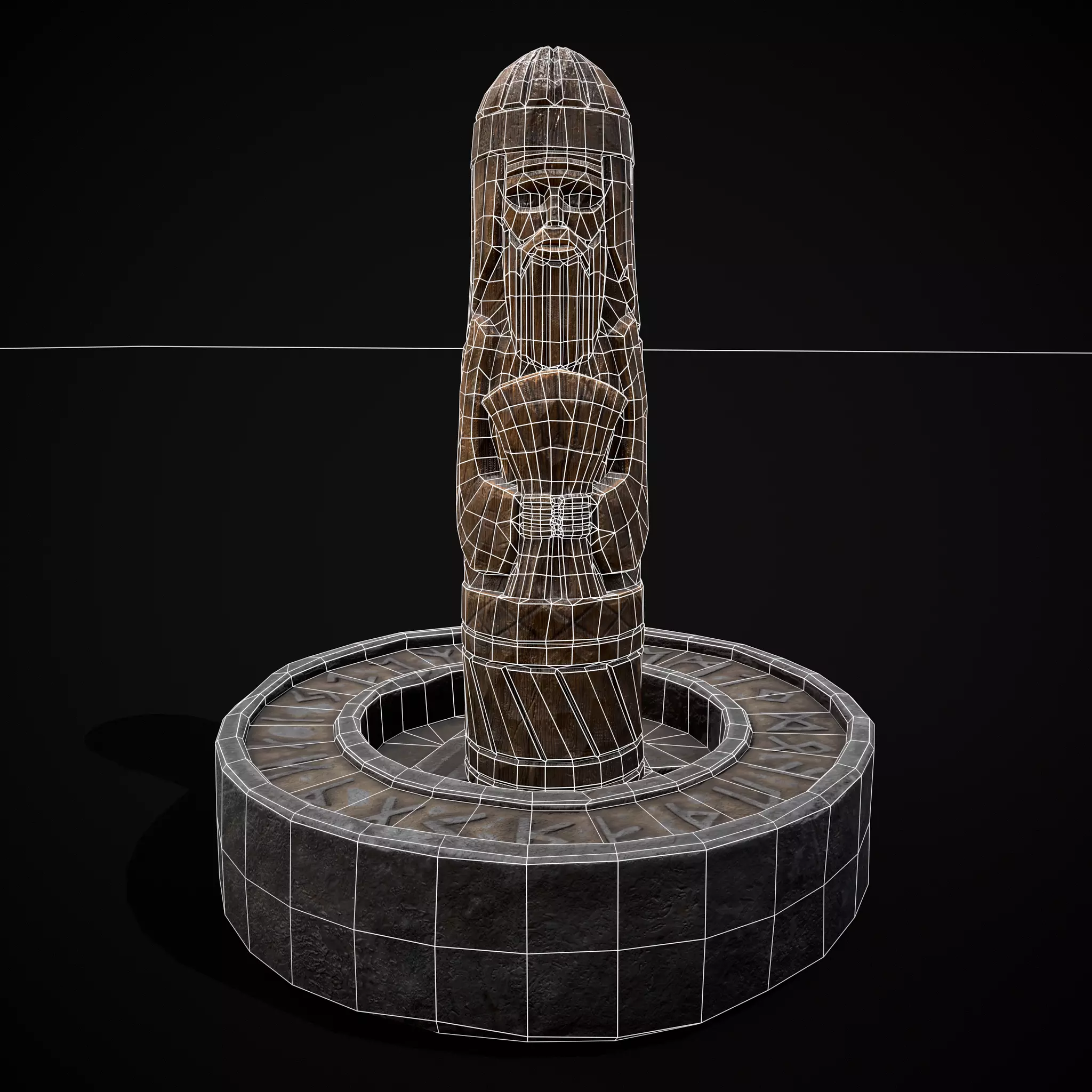 Slavic Gods Figurines Set Low-poly 3D model_13