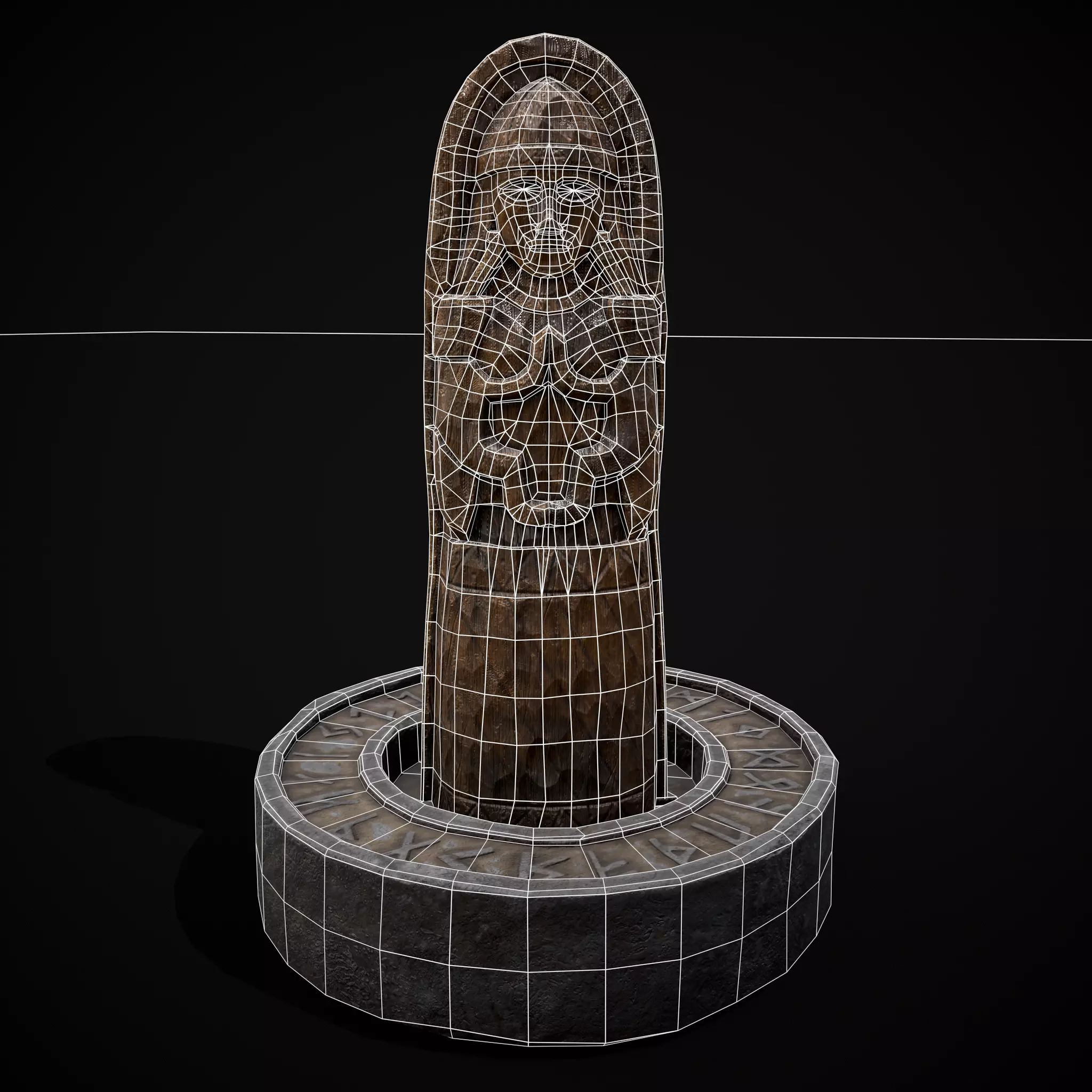 Slavic Gods Figurines Set Low-poly 3D model_17