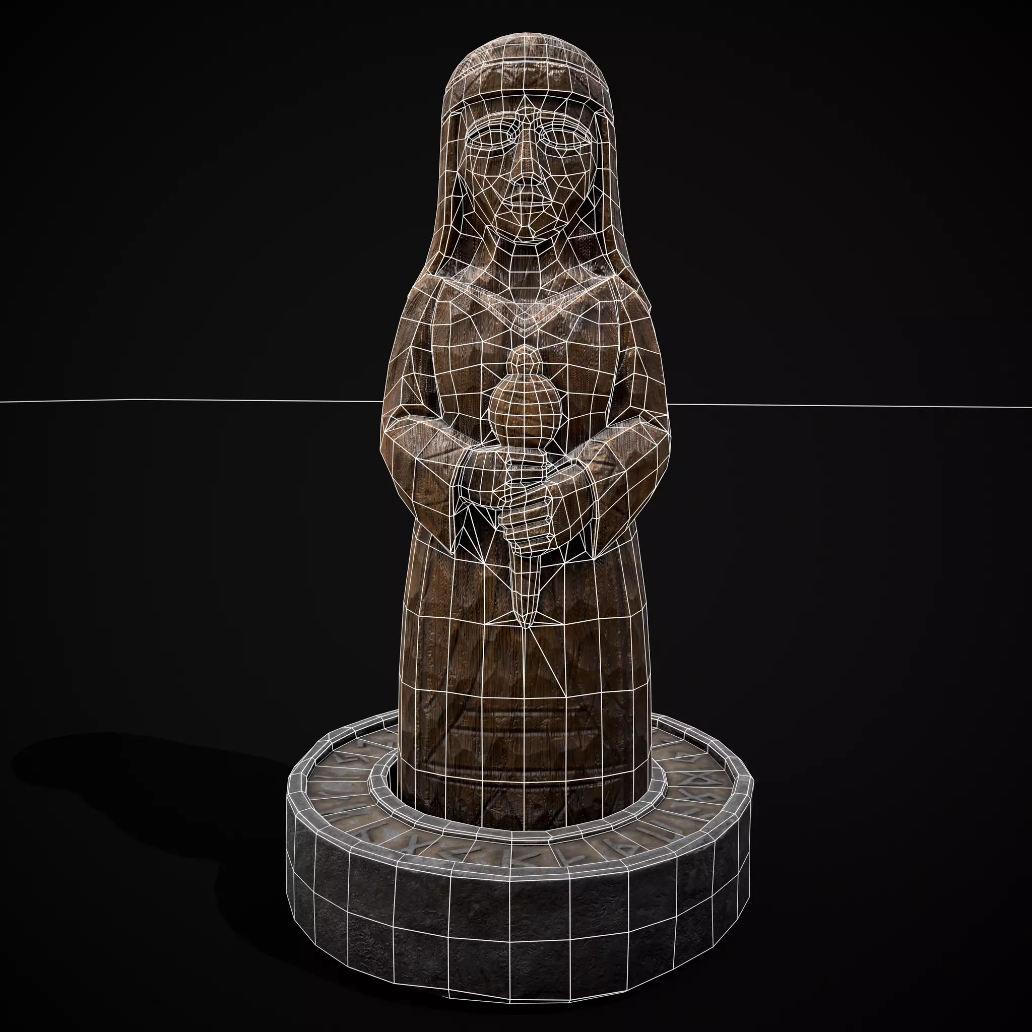 Slavic Gods Figurines Set Low-poly 3D model_9