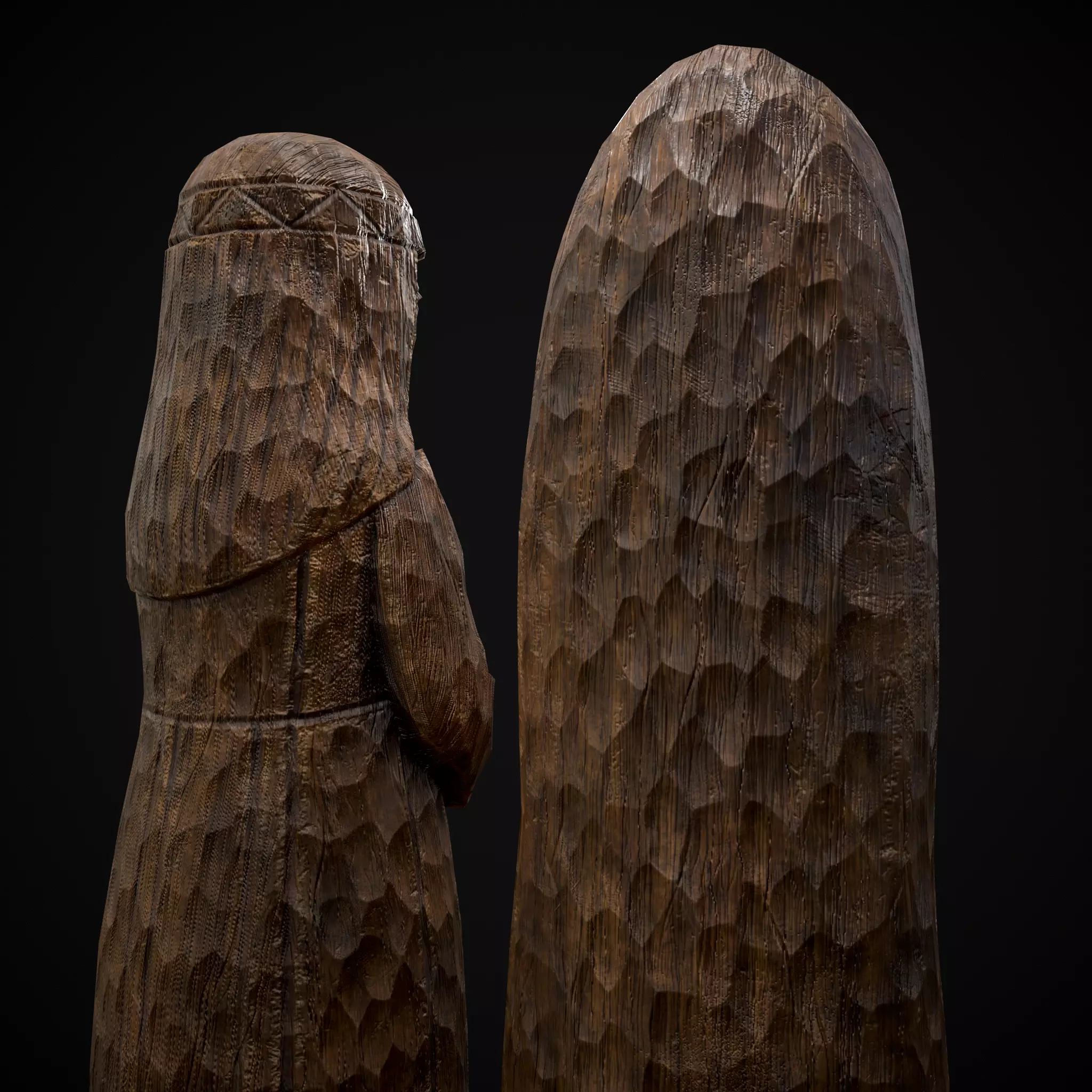 Slavic Gods Figurines Set Low-poly 3D model_40