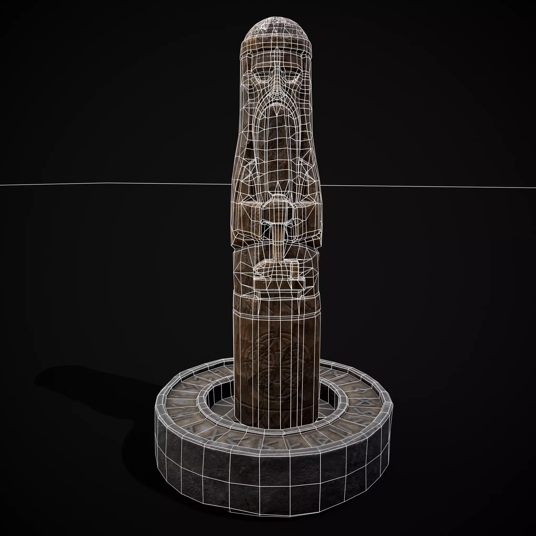 Slavic Gods Figurines Set Low-poly 3D model_23