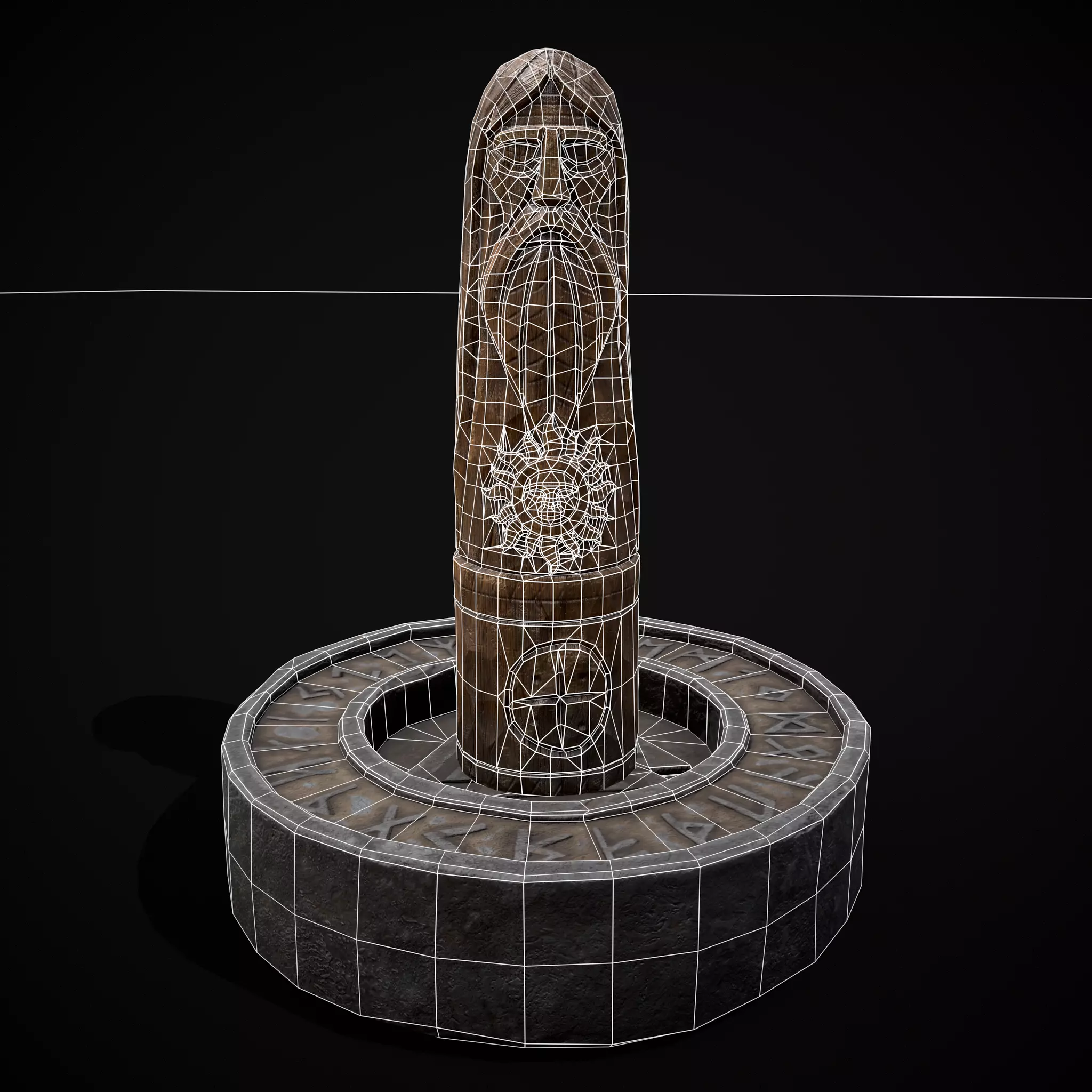 Slavic Gods Figurines Set Low-poly 3D model_15