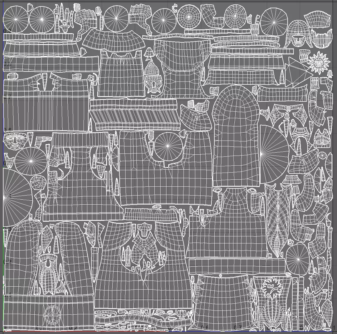 Slavic Gods Figurines Set Low-poly 3D model_50