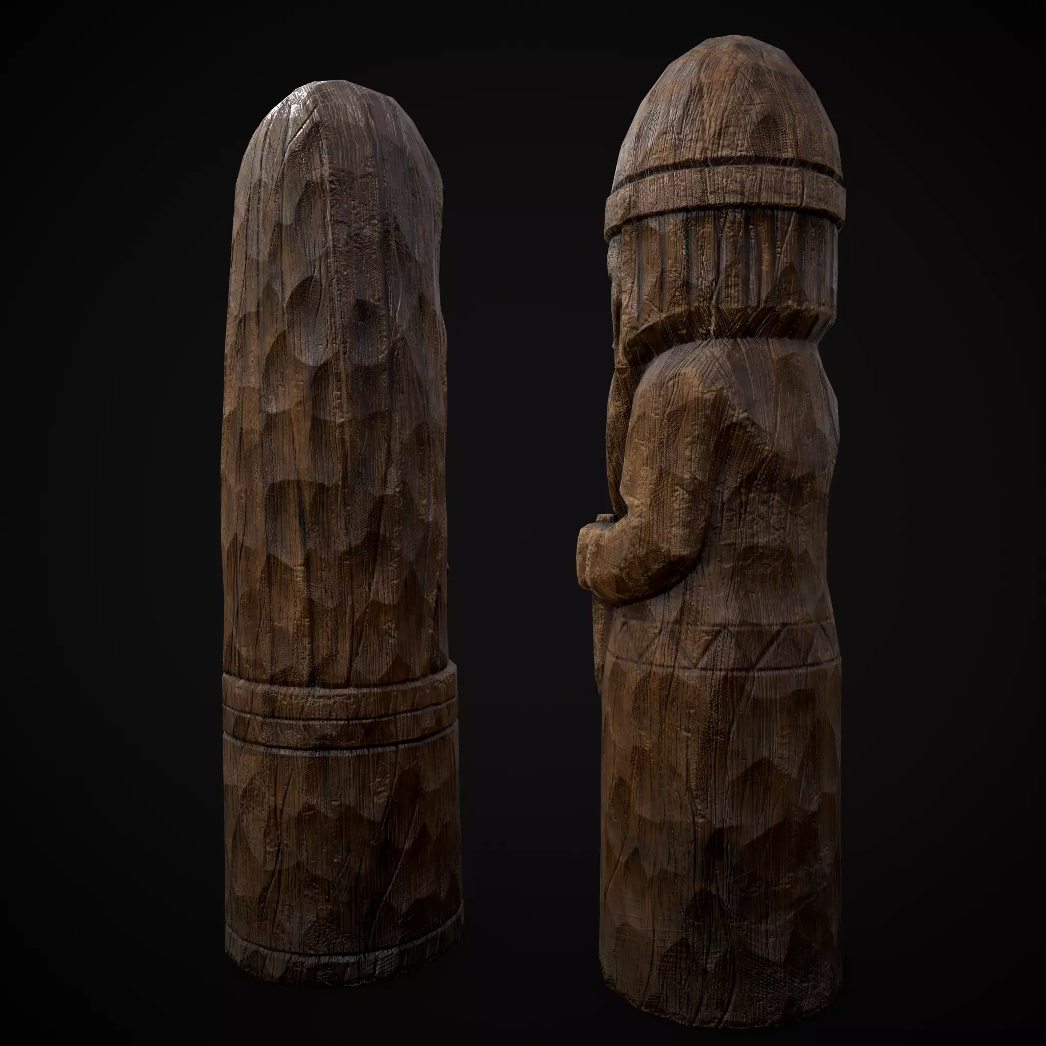 Slavic Gods Figurines Set Low-poly 3D model_43