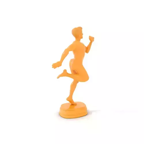 Golden Runner Trophy Model Pack Low-poly 3D model