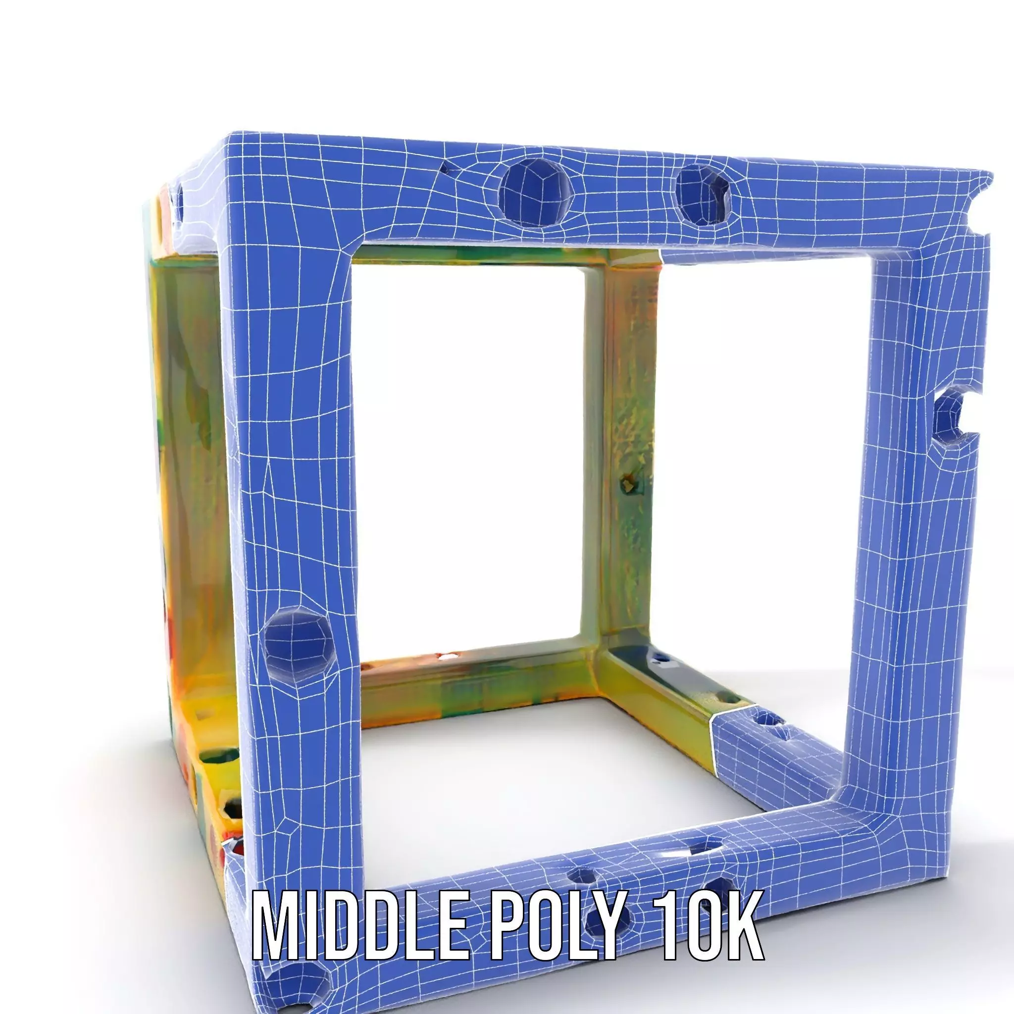 Colorful Geometric Patterned Picture Frame Model Pack Low-poly 3D model_16