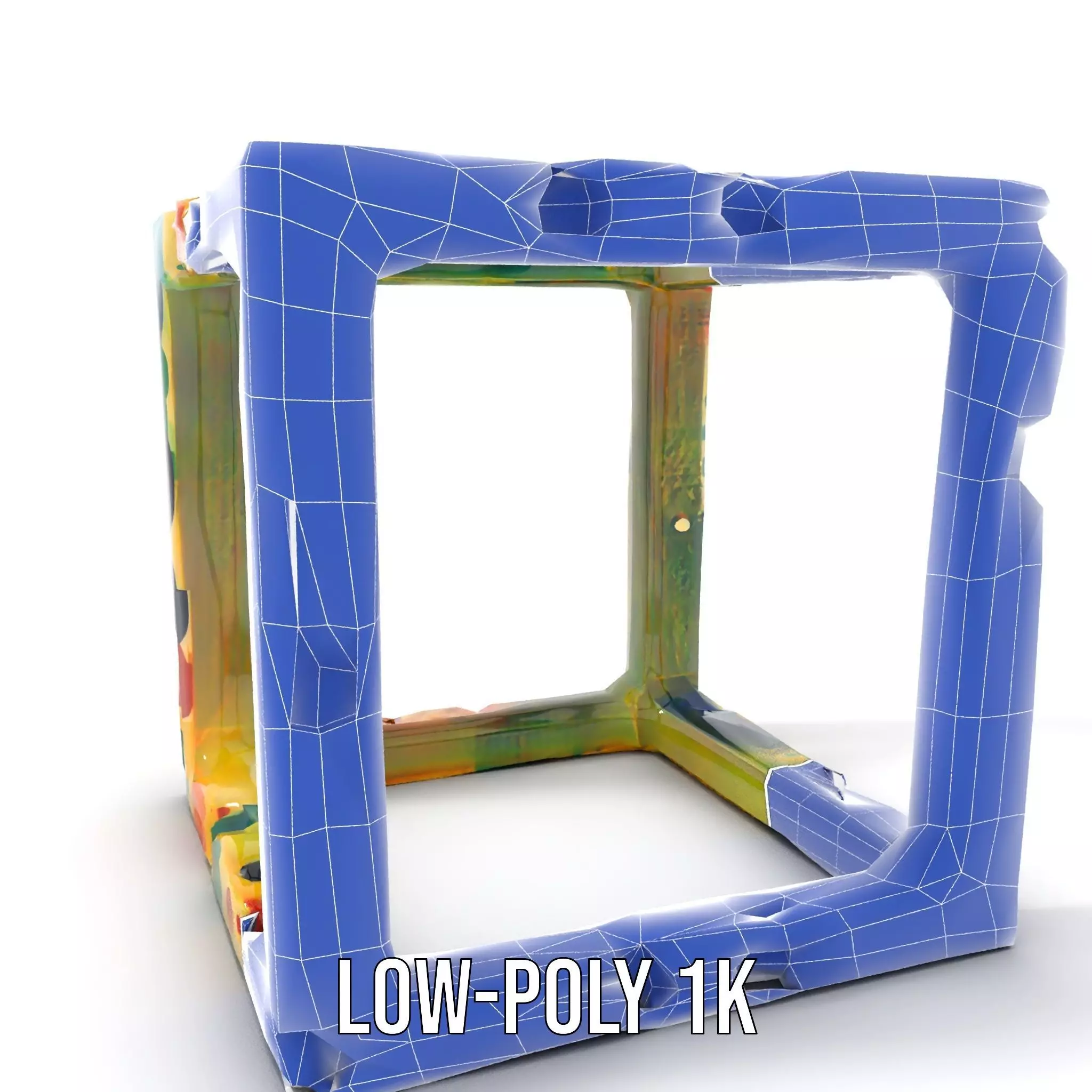 Colorful Geometric Patterned Picture Frame Model Pack Low-poly 3D model_10