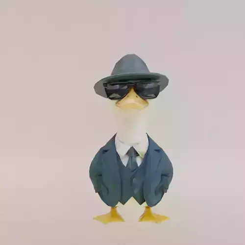 Brr Brr Gangster Gusini Italian brainrot Low Poly Character Low-poly 3D model