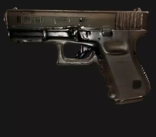 Semi auto Pistol  3D model_0