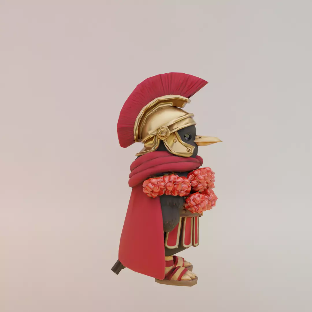 Brri Brri Bicus Dicus Bombicus Italian brainrot Low Poly Low-poly 3D model_9