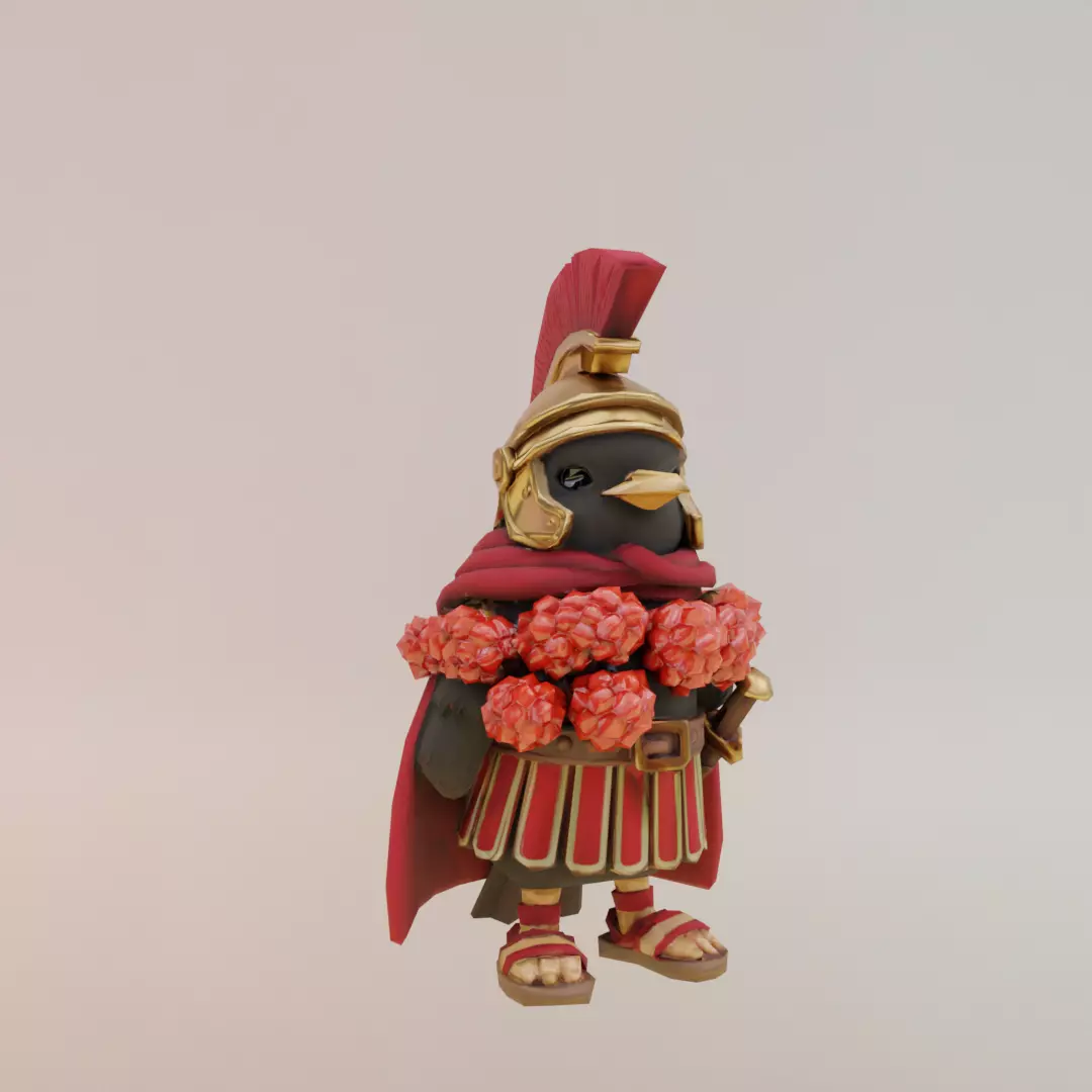 Brri Brri Bicus Dicus Bombicus Italian brainrot Low Poly Low-poly 3D model_11
