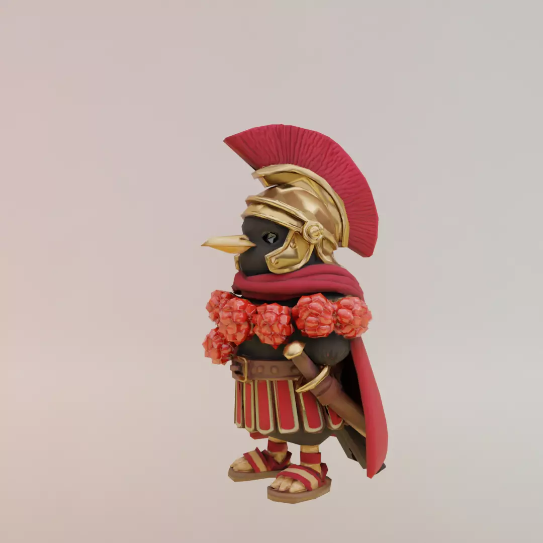Brri Brri Bicus Dicus Bombicus Italian brainrot Low Poly Low-poly 3D model_2