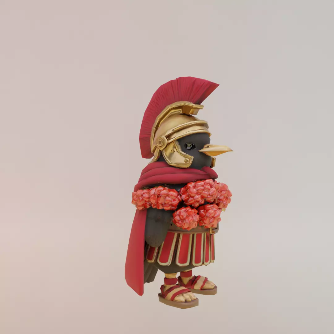 Brri Brri Bicus Dicus Bombicus Italian brainrot Low Poly Low-poly 3D model_10