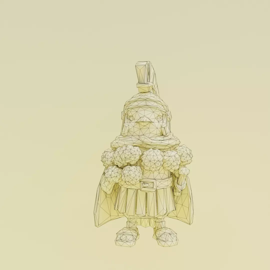 Brri Brri Bicus Dicus Bombicus Italian brainrot Low Poly Low-poly 3D model_12