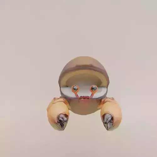 Crabito Cocosito Italian brainrot Low Poly Character Low-poly 3D model