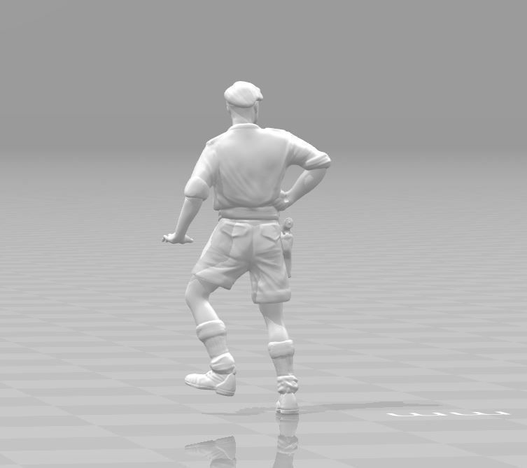 Captain miniature II World War 3D print model_2