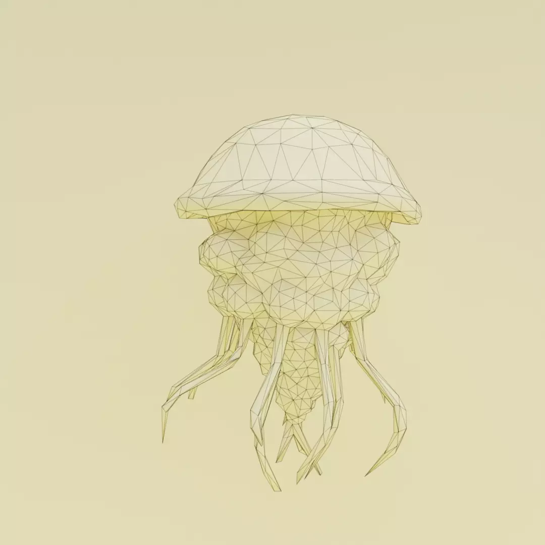 Graipussy Medussi Italian brainrot Low Poly Character Low-poly 3D model_12