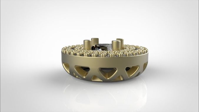 3 rows pendant 3D print model
