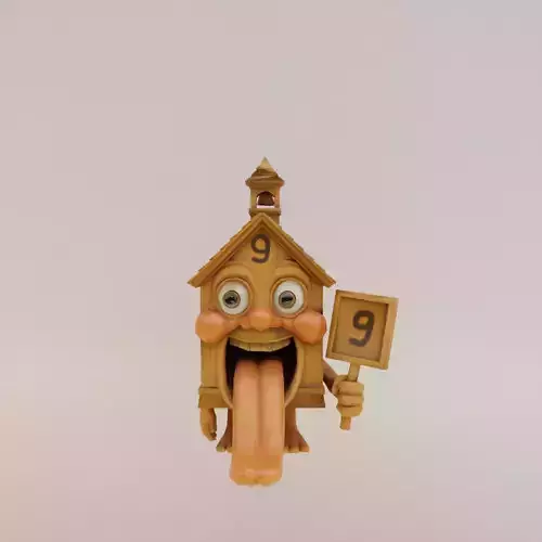 La Esok Sekolah Italian brainrot Low Poly Character Low-poly 3D model
