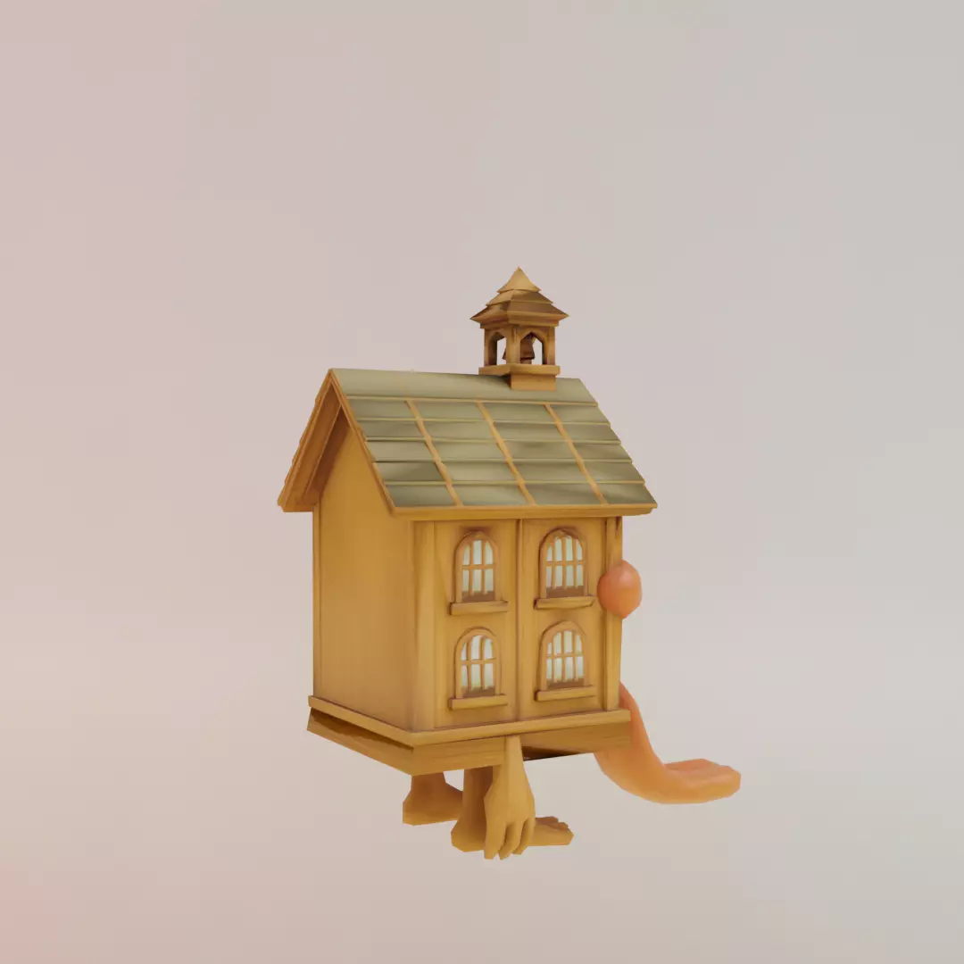 La Esok Sekolah Italian brainrot Low Poly Character Low-poly 3D model_8