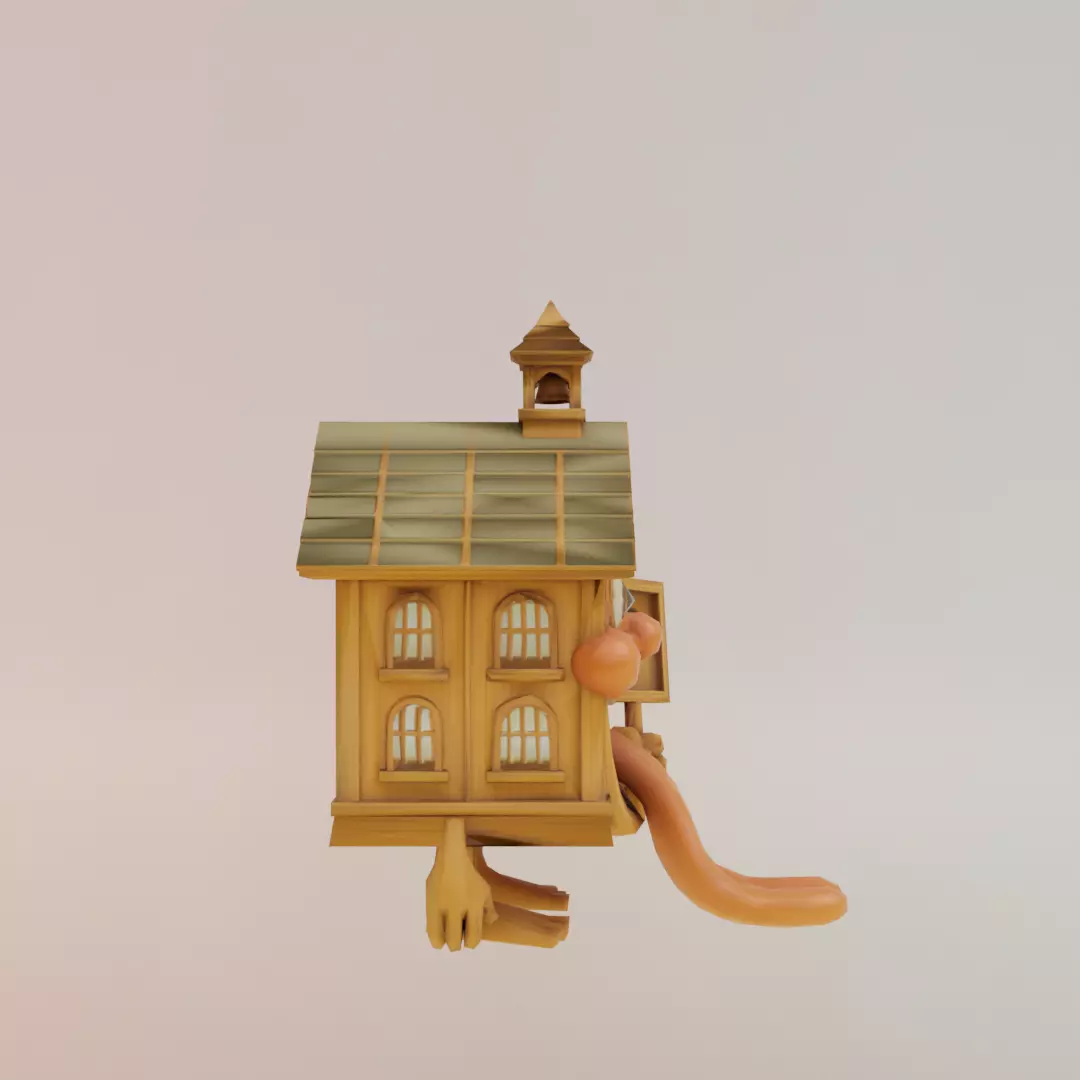 La Esok Sekolah Italian brainrot Low Poly Character Low-poly 3D model_9