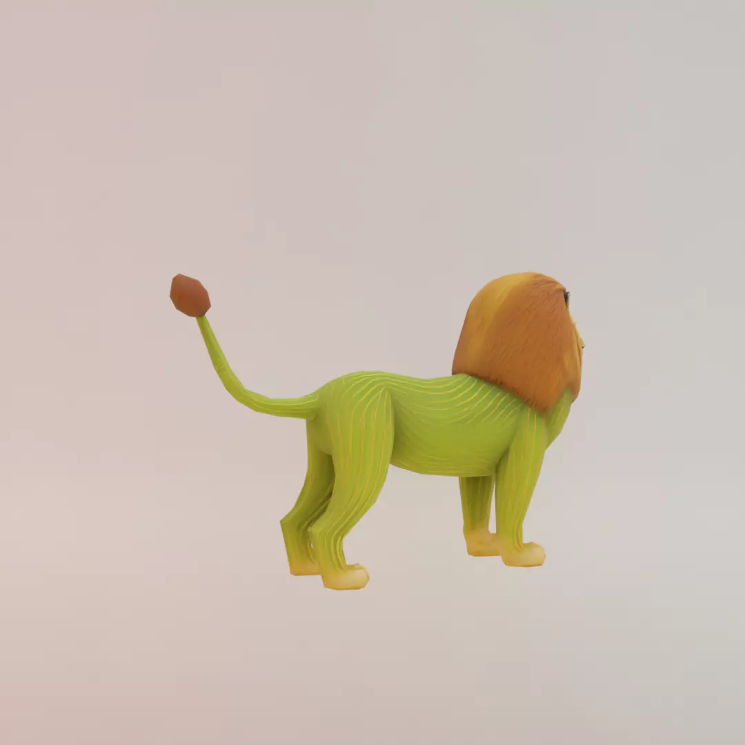 Leonelli Cactuselli Italian brainrot Low Poly Character Low-poly 3D model_8