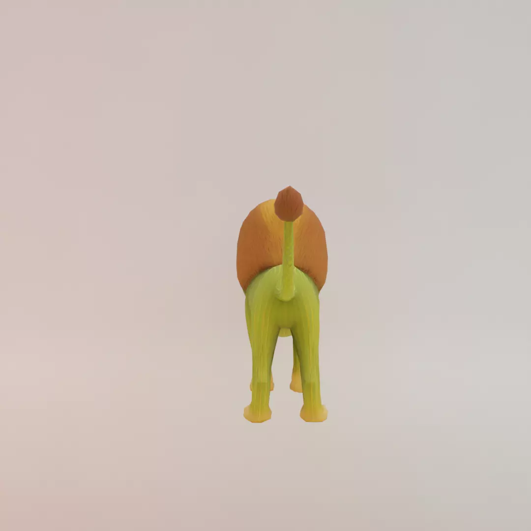 Leonelli Cactuselli Italian brainrot Low Poly Character Low-poly 3D model_6