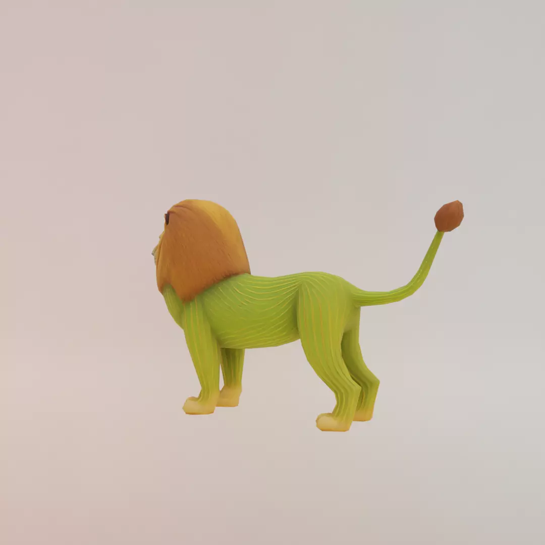 Leonelli Cactuselli Italian brainrot Low Poly Character Low-poly 3D model_4