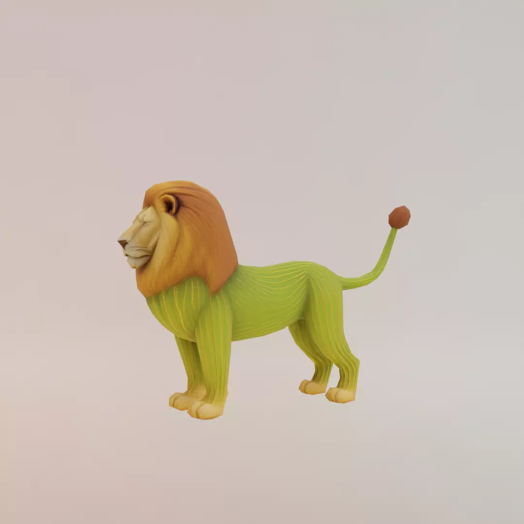 Leonelli Cactuselli Italian brainrot Low Poly Character Low-poly 3D model_2