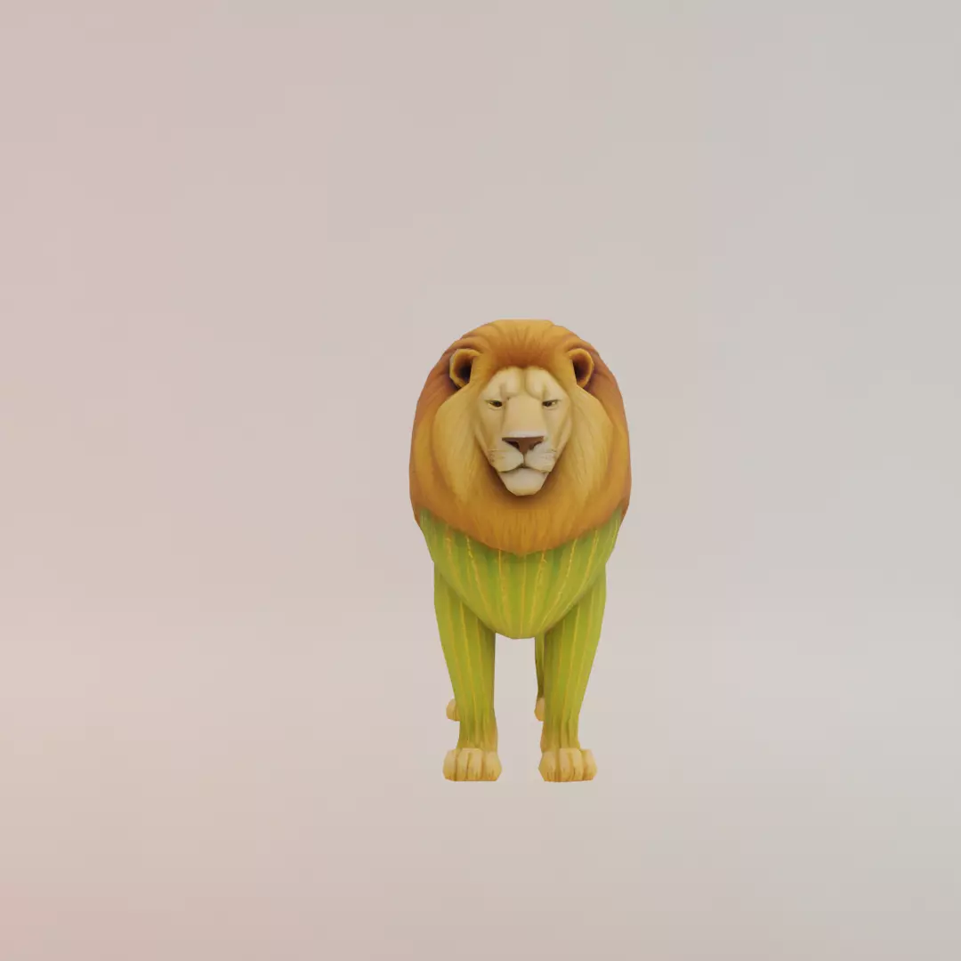 Leonelli Cactuselli Italian brainrot Low Poly Character Low-poly 3D model_0