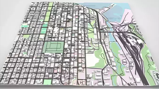 Cityscape Anchorage Alaska United States