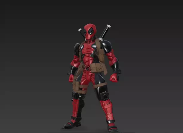 Deathpool - Antihero Inspired 3D Character Model 3D model_5