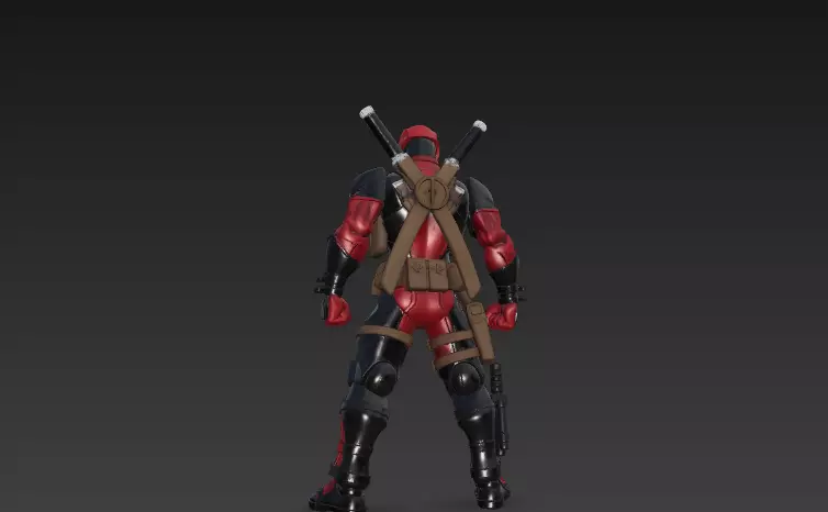 Deathpool - Antihero Inspired 3D Character Model 3D model_3