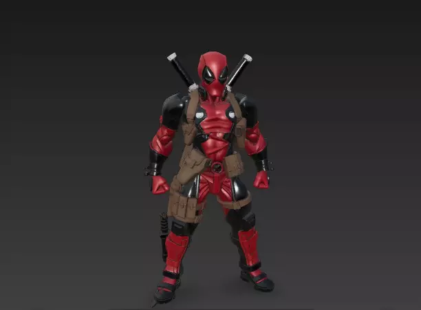 Deathpool - Antihero Inspired 3D Character Model 3D model_2
