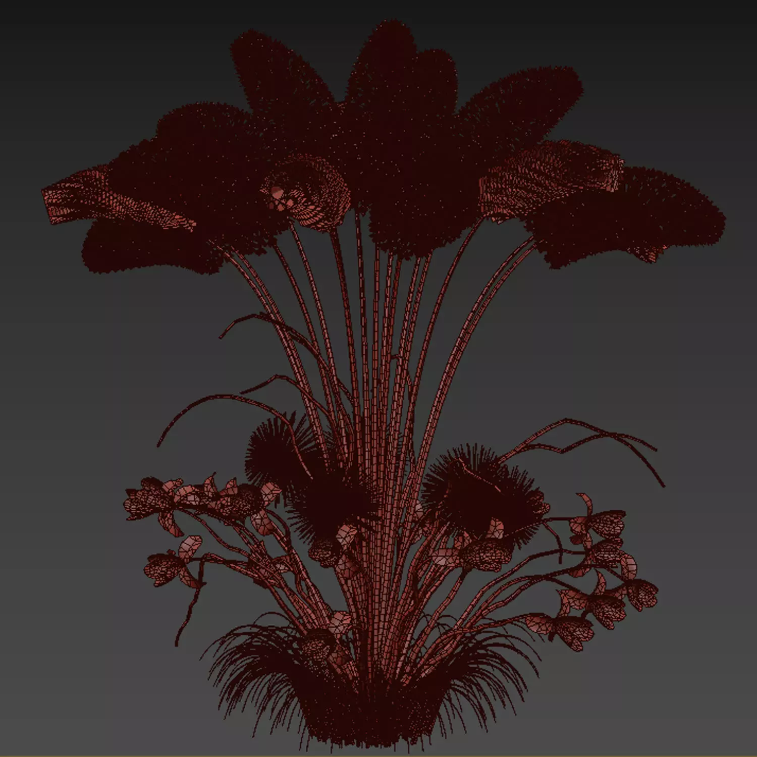 out door plant 1 3D model_2