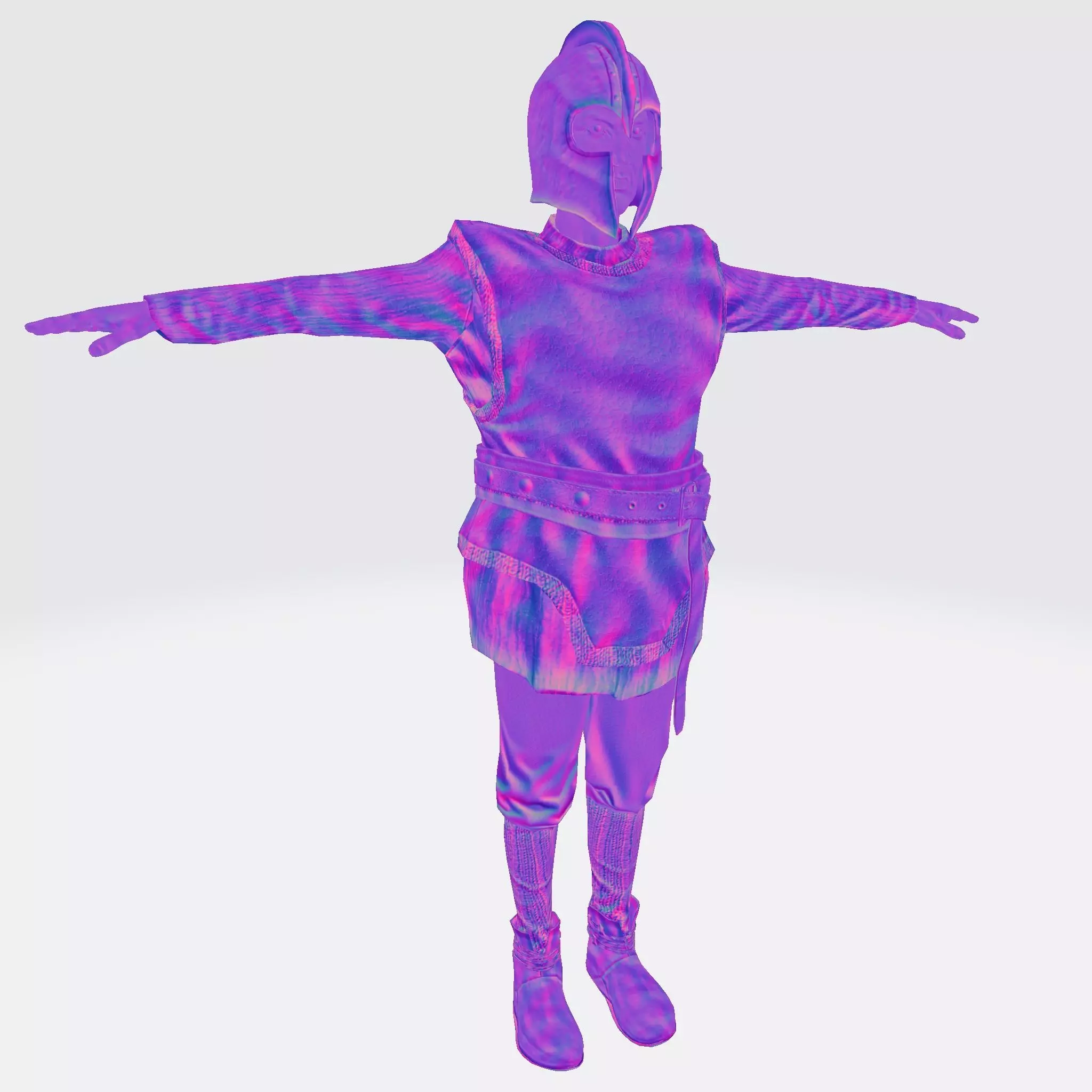 3D Cartoon Character Low Poly Model Game Ready Rigged Textured Low-poly 3D model_11