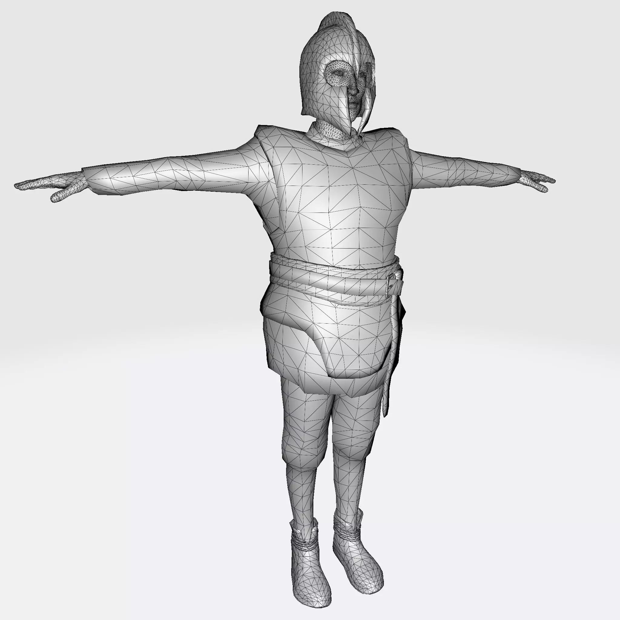 3D Cartoon Character Low Poly Model Game Ready Rigged Textured Low-poly 3D model_8